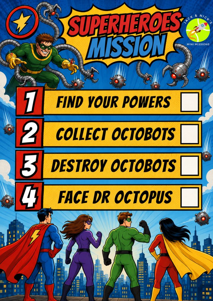 Superheroes Mission poster